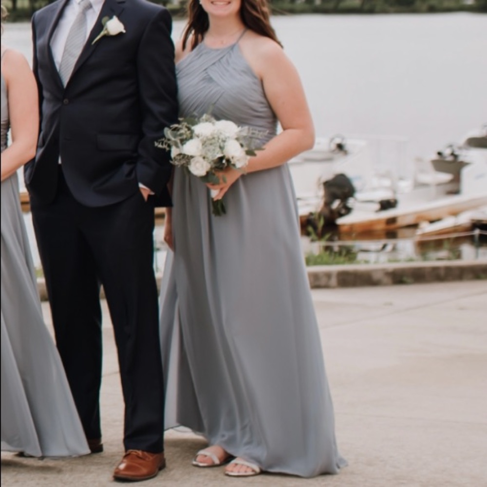 Mori Lee Dove Bridesmaid Dress Floor Length
